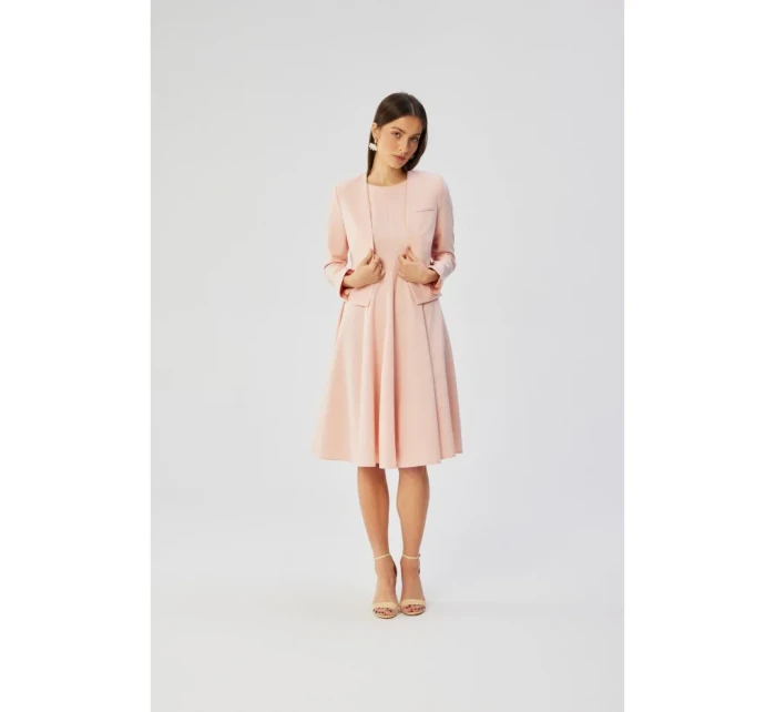 S368 Sako s otvorenou prednou časťou - púdrové