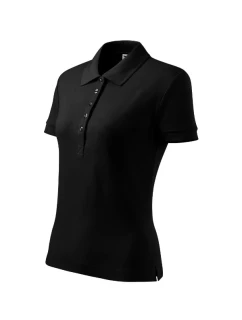 Bavlnené polo tričko Heavy black