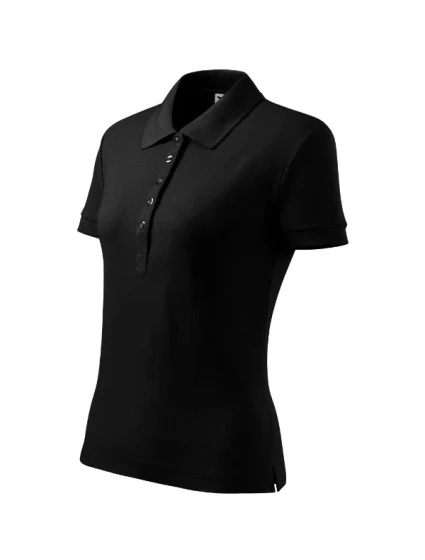 Bavlnené polo tričko Heavy black