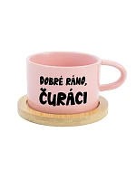 DOBRÉ RÁNO, DICKERS - ružový pohár na makrónky 200 ml DOBRÉ RÁNO, DICKERS - ružový pohár na makrónky 200 ml