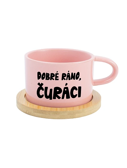 DOBRÉ RÁNO, DICKERS - ružový pohár na makrónky 200 ml DOBRÉ RÁNO, DICKERS - ružový pohár na makrónky 200 ml