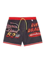 Pánske kúpacie kraťasy - A03880-0QEAL-900 - čierna/červená - Diesel