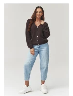 Sveter na gombíky model 223259 Makadamia