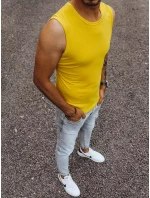 Pánská košile bez rukávů bez potisku žlutá Dstreet model 21965048 - FashionStreet