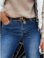 dámské džínové úzké kalhoty s páskem modré Dstreet model 21981111 - FashionStreet dámské džínové úzké kalhoty s páskem modré Dstreet model 21981111 - FashionStreet