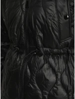 Dámská prošívaná bunda s kapucí černá Dstreet model 21995842 - FashionStreet