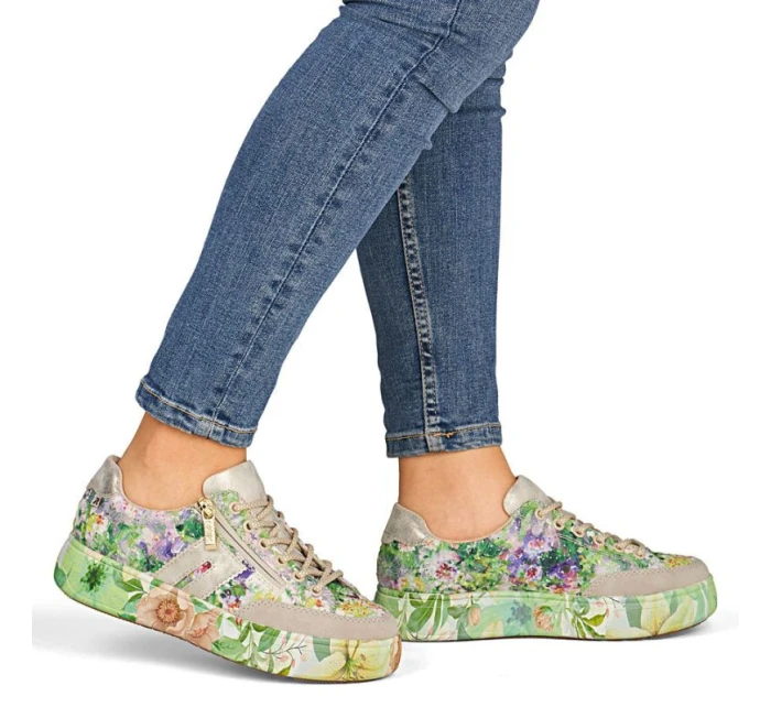 Dámské boty na platformě zelené model 21910646 - Rieker