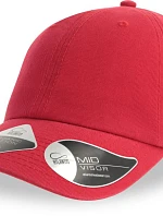 Atlantis Headwear Fraser 6-panelová čiapka s kšiltom 33.0104 červená