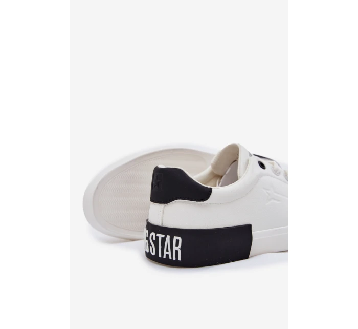 Pánské Tenisky Eko Kůže Big Star model 21706168 Bílé - Big Star Shoes Pánské Tenisky Eko Kůže Big Star model 21706168 Bílé - Big Star Shoes