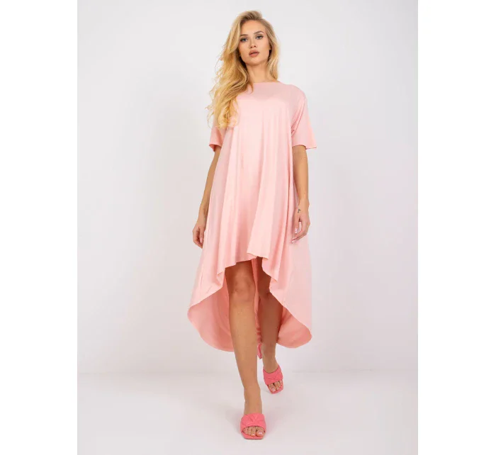 Dámske šaty RV SK R4889.09 lososové