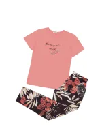 Dámske pyžamo 160/089 Oranžová vzor - Karol