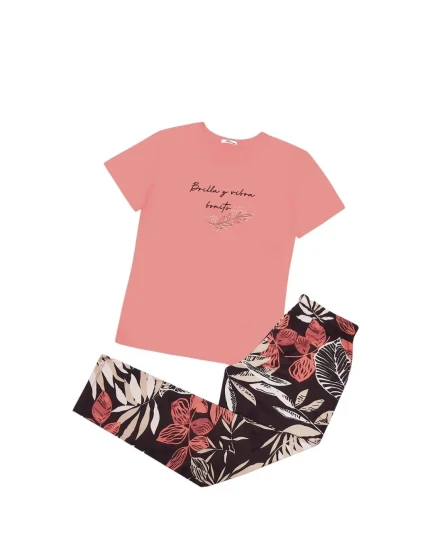 Dámske pyžamo 160/089 Oranžová vzor - Karol