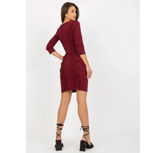 Dámske šaty LK SK 506559.47 burgundy - FPrice