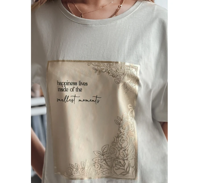 Dámské tričko šedé model 21976594 - Dstreet