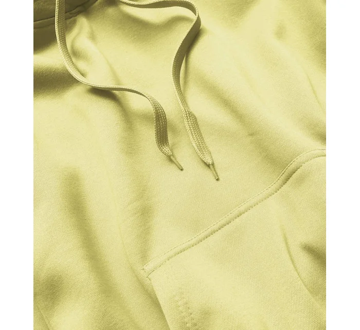 Žltá dámska tepláková mikina (W02-33)