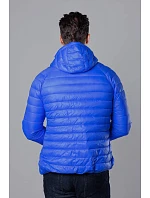 Světle modrá prošívaná pánská bunda s kapucí model 18345079 - J.STYLE Světle modrá prošívaná pánská bunda s kapucí model 18345079 - J.STYLE
