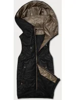 Čierna dámska vesta so sťahovacím lemom S'West (B8341-1) Čierna dámska vesta so sťahovacím lemom S'West (B8341-1)