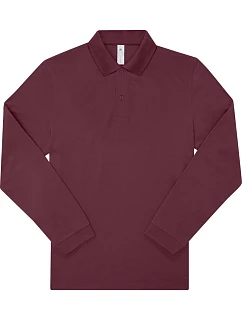 B&C My Polo 180 LSL Piqué polo s dlouhým rukávem model 22484455 burgundy