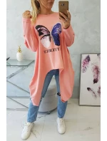 Marhuľová blúzka s potlačou