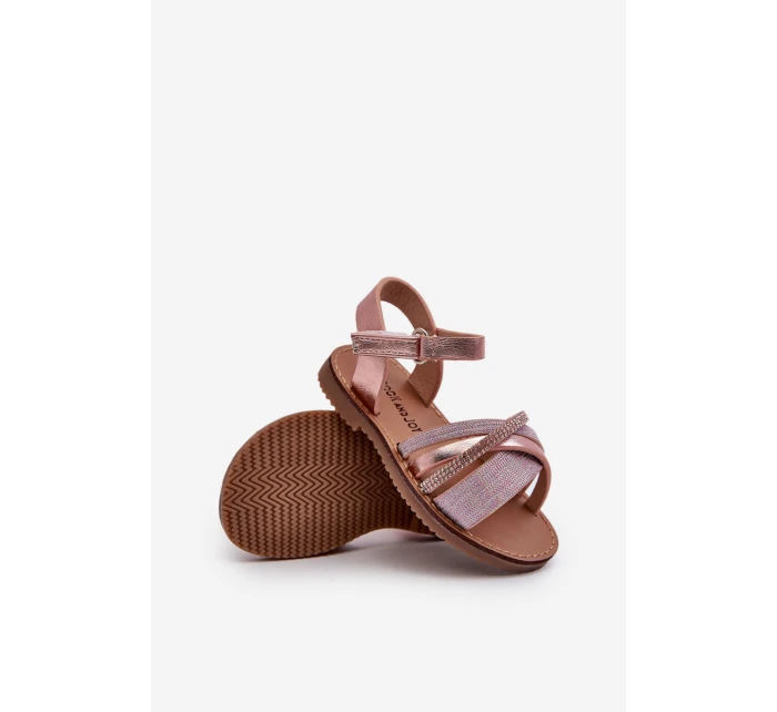 Lesklé Dětské Na Suchý Zip Růžové model 21663097 - Boto