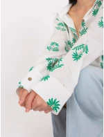 Košeľa LK KS 509349.04 bielo zelená