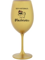 SOM MAČKONALÁ. MAČKOROŽEC - zlatý pohár na víno 350 ml SOM MAČKONALÁ. MAČKOROŽEC - zlatý pohár na víno 350 ml