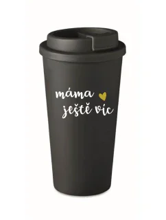 MAMA MORE - čierny termohrnček 475 ml