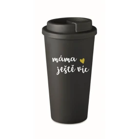 MAMA MORE - čierny termohrnček 475 ml MAMA MORE - čierny termohrnček 475 ml