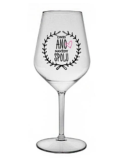 DNES   čirá nerozbitná sklenice na víno 470 ml model 22168324 - Giftela