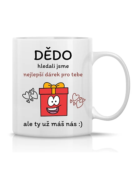 NAJLEPŠÍ DARČEK PRE DIEŤA - klasický biely keramický hrnček 300 ml