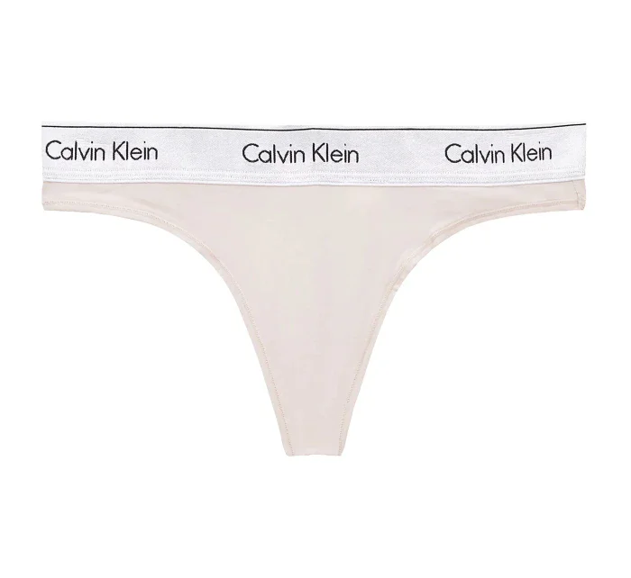 Dámske metalické tangá Modern Cotton QF6136E-VJS - Calvin Klein