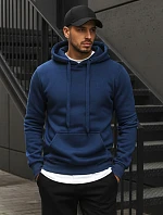 Pánska modrá mikina FashionStreet BX4684