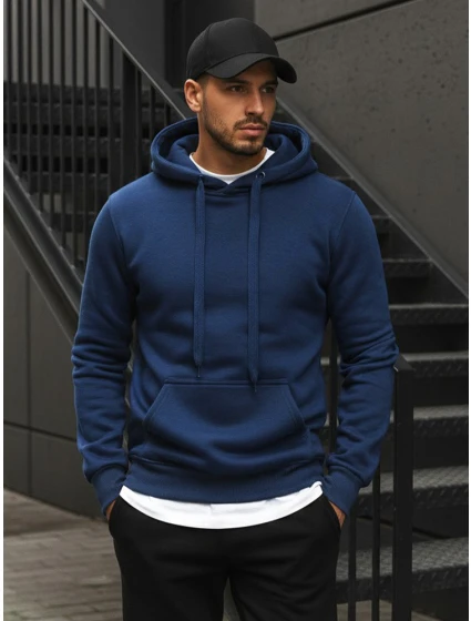 Pánska modrá mikina FashionStreet BX4684