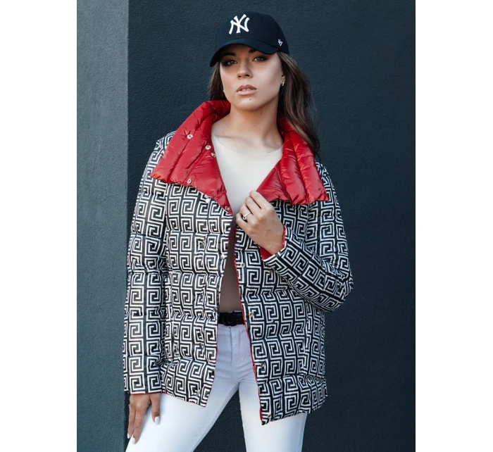 Dámska prešívaná prechodná bunda DELSY červená FashionStreet TY4417