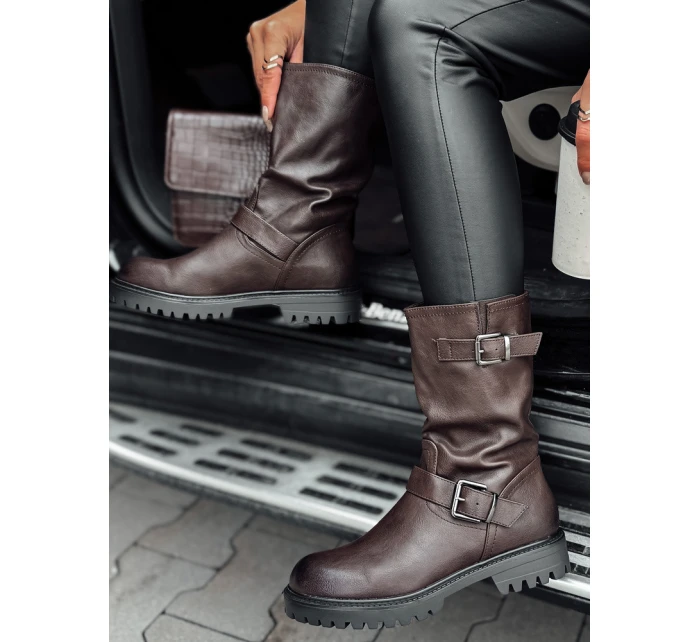 Dámske krátke hnedé topánky WORKENNA FashionStreet ZY0543