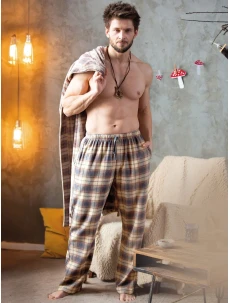 Pánske pyžamové nohavice Key MHT 402 B24 M-2XL