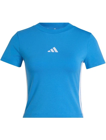 Essentials dámské tričko 3Stripes Slim Baby světle modré model 22188978 - ADIDAS