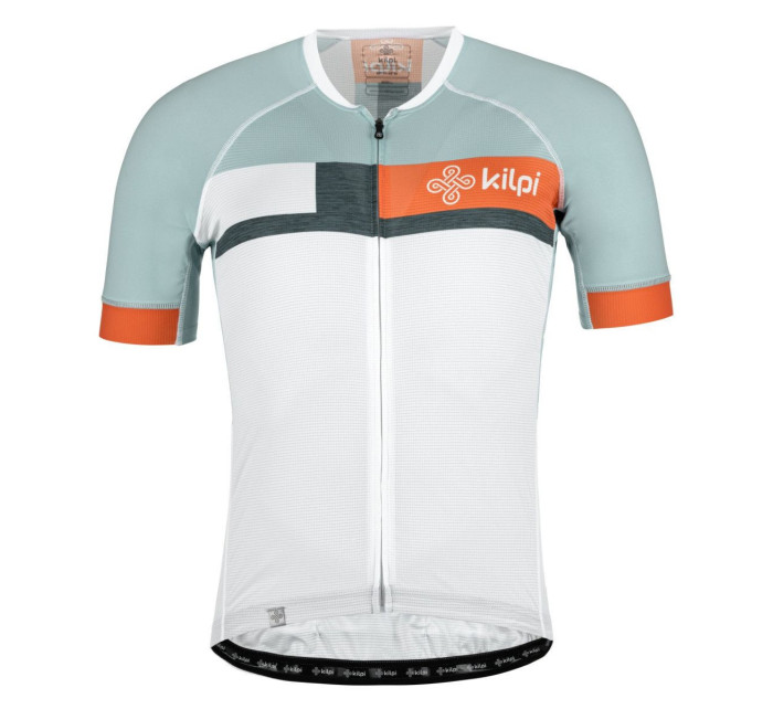 Pánsky cyklistický dres Treviso-m biely so zapínaním na celý zips - Kilpi