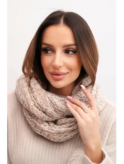 Dámsky vlnený hrubý zimný šál KN24 béžový