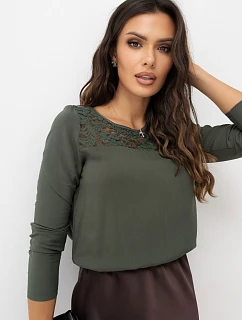 Blúzka D73760M11015AVEN v khaki farbe