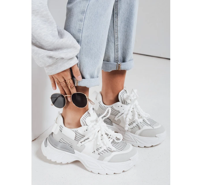 Dámské tenisky na vysoké platformě white Dstreet model 21985096 - FashionStreet