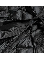 Dámska dlhá páperová bunda Black (ag1-j9081) Dámska dlhá páperová bunda Black (ag1-j9081)