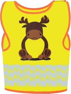 Korntex FUN Detská bezpečnostná vesta 76.FUNY hi vis yellow/moose