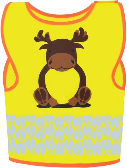 Korntex FUN Detská bezpečnostná vesta 76.FUNY hi vis yellow/moose Korntex FUN Detská bezpečnostná vesta 76.FUNY hi vis yellow/moose