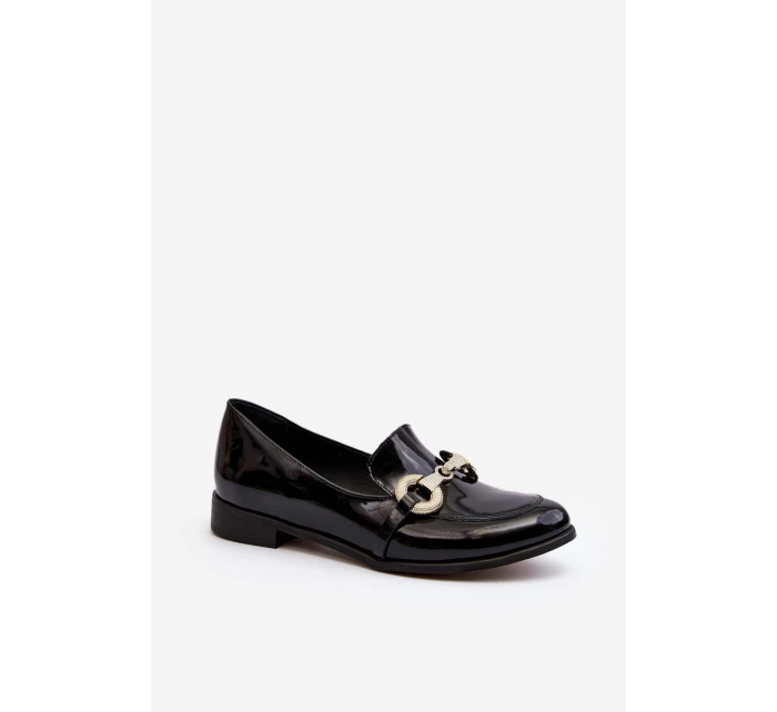 Dámské Mokasíny S Ozdobou Černé model 21646379 - Zazoo Dámské Mokasíny S Ozdobou Černé model 21646379 - Zazoo