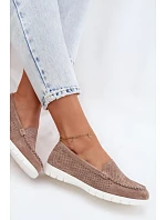 Dámské Mokasyny Vinceza Béžové z přírodního semiše Dámské Mokasyny Vinceza Béžové z přírodního semiše