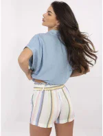 Šortky RO SN 2514.34P biela a modrá