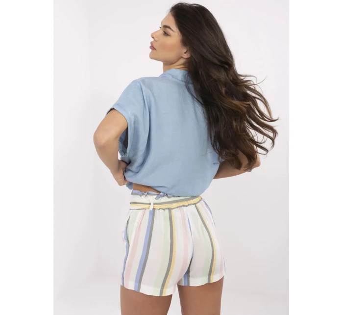 Šortky RO SN 2514.34P biela a modrá