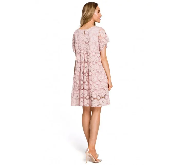 Dámske šaty M430 Púder ružová - Moe