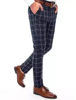 Pánské tmavě modré chinos kalhoty model 21964663 - Dstreet Pánské tmavě modré chinos kalhoty model 21964663 - Dstreet